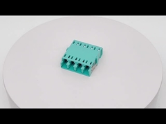 Quad Integrated LC Fiber Optic Adapter