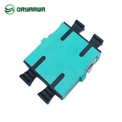 One Piece Molding SC Duplex Fiber Optic Adaptor For CATV Networks