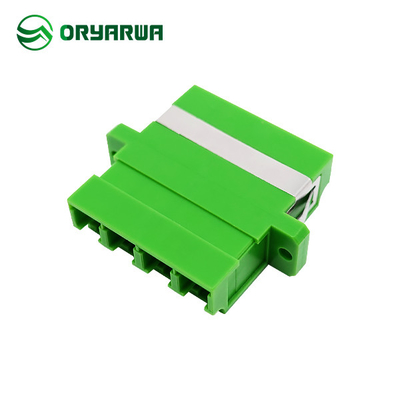 Quad Welded Type LC Duplex Adapter Ceramic Sleeve For ODF Pigtail