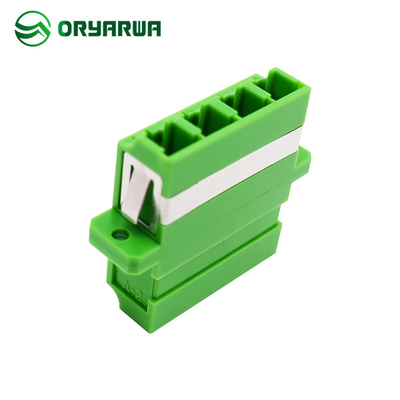 Quad Welded Type LC Duplex Adapter Ceramic Sleeve For ODF Pigtail