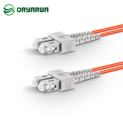 SC UPC'den SC UPC'ye Çift Yönlü Fiber Optik Çok Modlu Yama Kablosu OM2