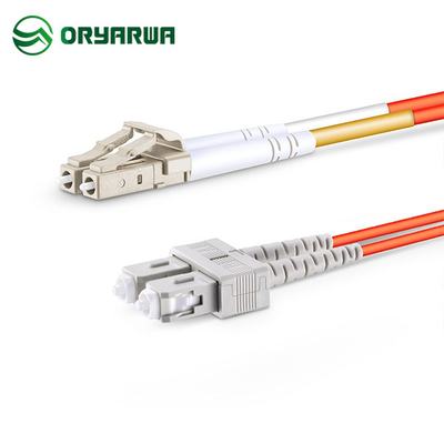 LC UPC'den SC UPC'ye OM2 Fiber Optik Çok Modlu Atlama Teli Dubleks